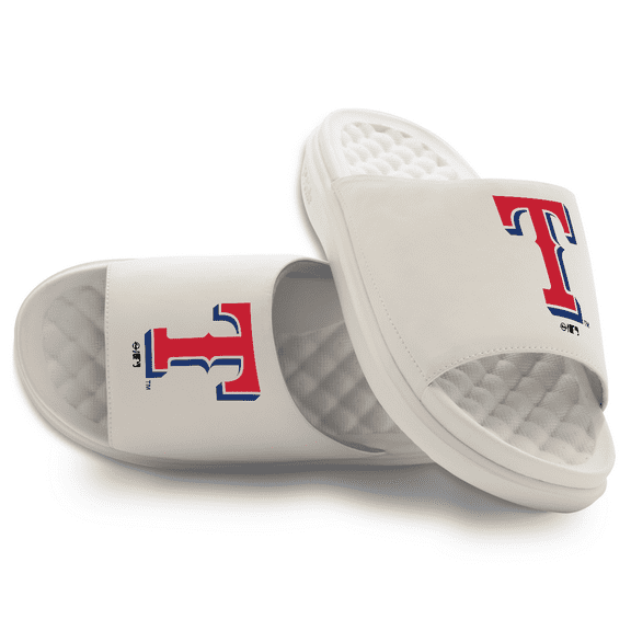 Unisex ISlide Cream Texas Rangers Primary Motive Slide Sandals