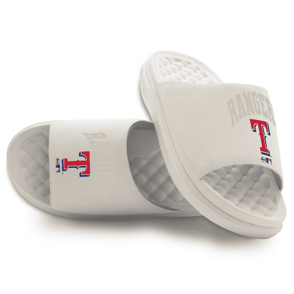 Unisex ISlide Cream Texas Rangers Tonal Pop Motive Slide Sandals