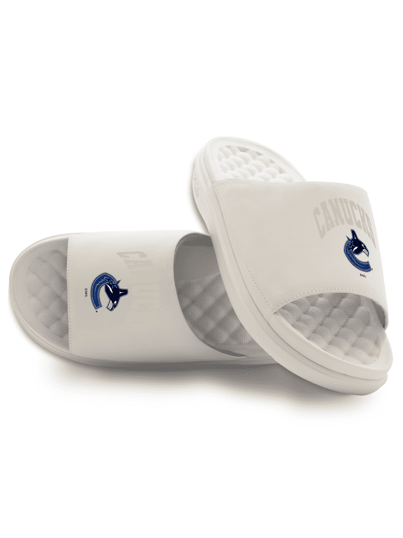 Unisex ISlide Cream Vancouver Canucks Tonal Pop Motive Slide Sandals