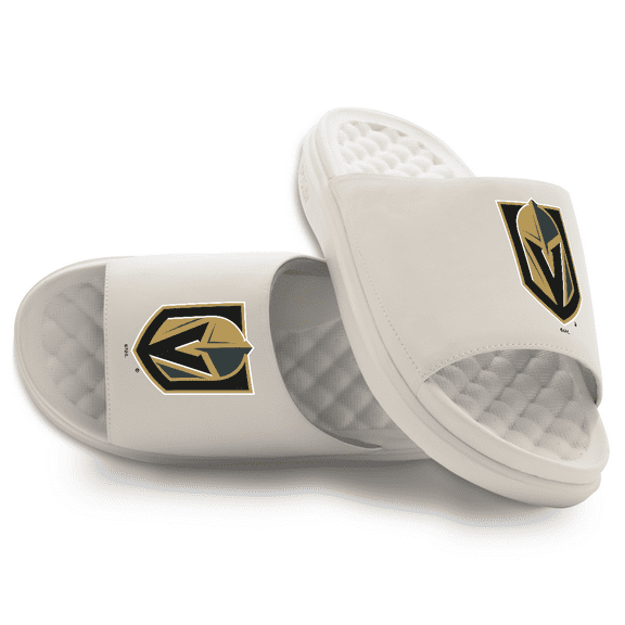 Unisex ISlide Cream Vegas Golden Knights Primary Motive Slide Sandals