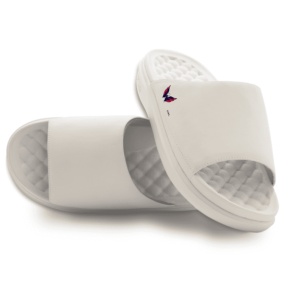 Unisex ISlide Cream Washington Capitals Minimalistic Motive Slide Sandals