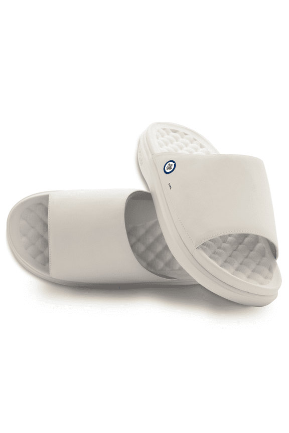 Unisex ISlide Cream Winnipeg Jets Minimalistic Motive Slide Sandals