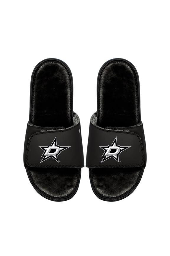 Unisex ISlide  Dallas Stars Logo Fur Slide Sandals