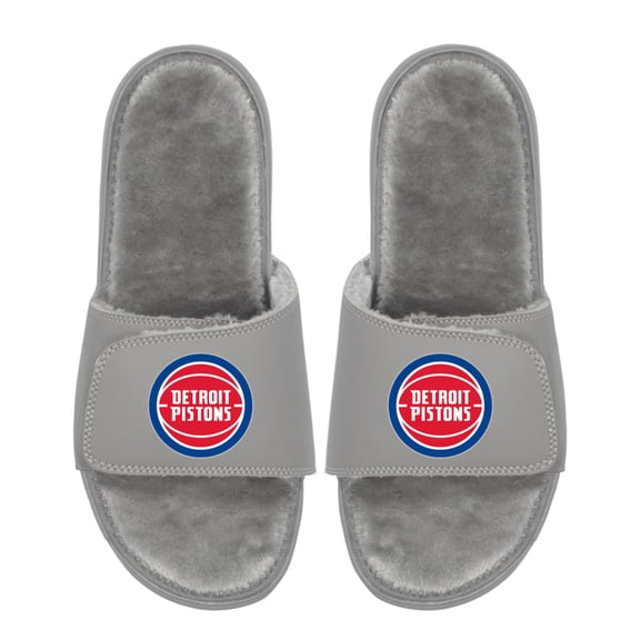 Unisex ISlide  Detroit Pistons Logo Fur Slide Sandals