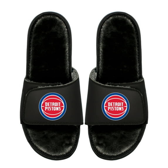 Unisex ISlide Detroit Pistons Logo Fur Slide Sandals
