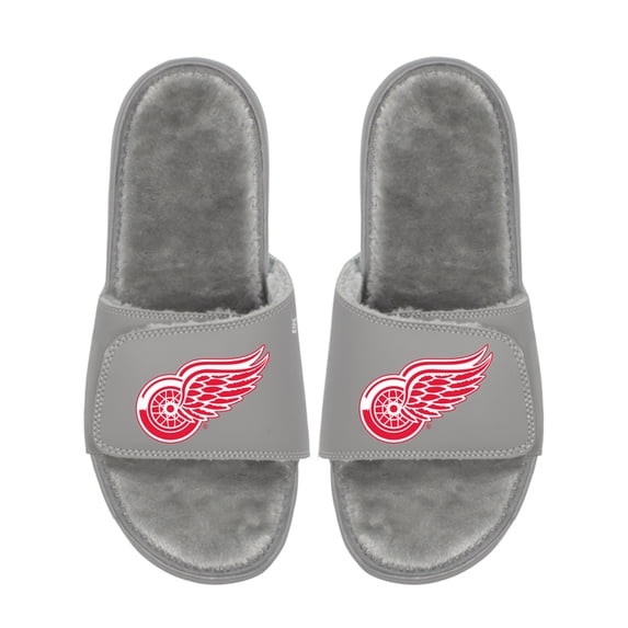 Unisex ISlide Detroit Red Wings Logo Fur Slide Sandals