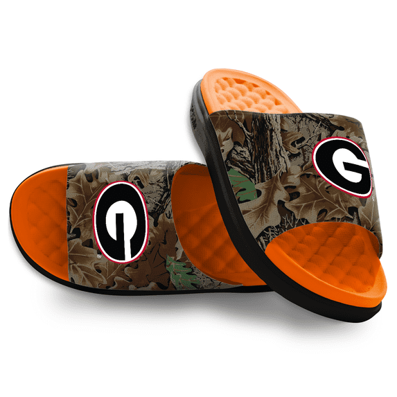 Unisex ISlide Georgia Bulldogs RealTree Advantage Camo Motive Slide Sandals