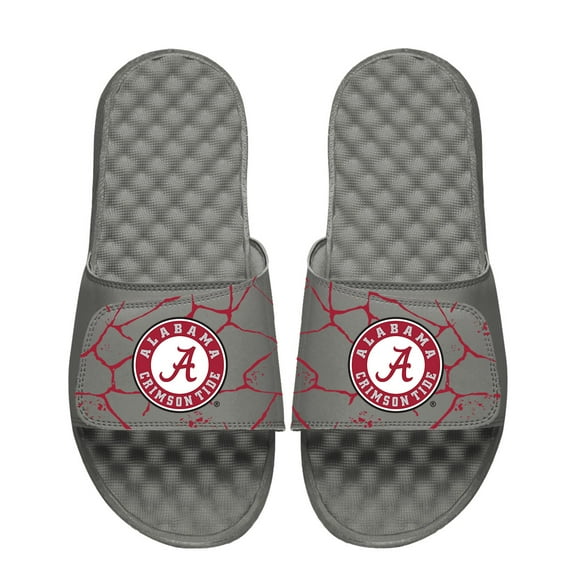 Unisex ISlide Gray Alabama Crimson Tide Shattered Slide Sandals