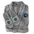 thumbnail image 1 of Unisex ISlide  Gray Minnesota Timberwolves Faux Fur Slide Sandals & Robe Bundle, 1 of 1