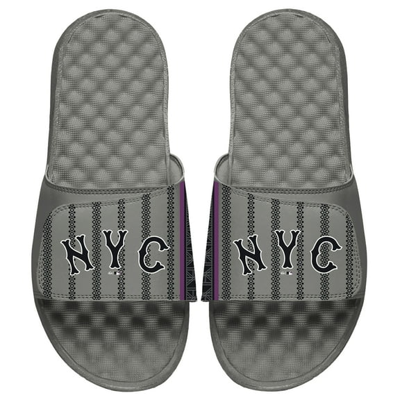 Unisex ISlide  Gray New York Mets 2024 City Connect Slide Sandals