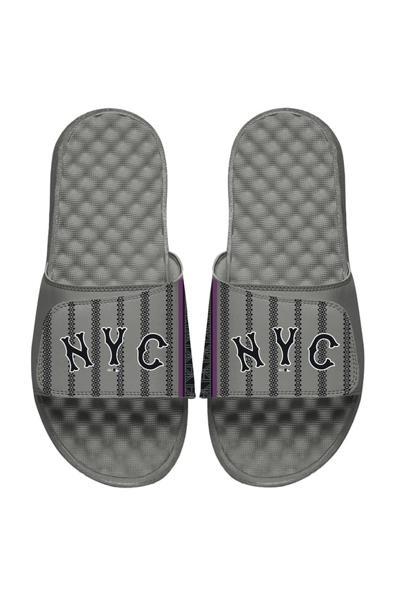 Unisex ISlide  Gray New York Mets 2024 City Connect Slide Sandals