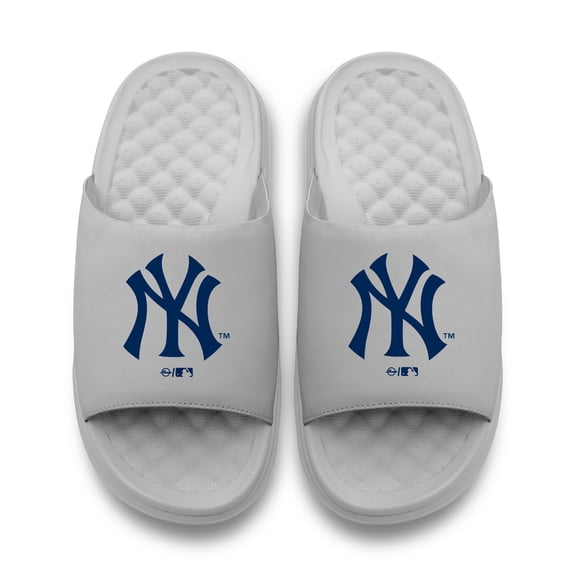 Unisex ISlide Gray New York Yankees Alt Logo Motive Slide Sandals