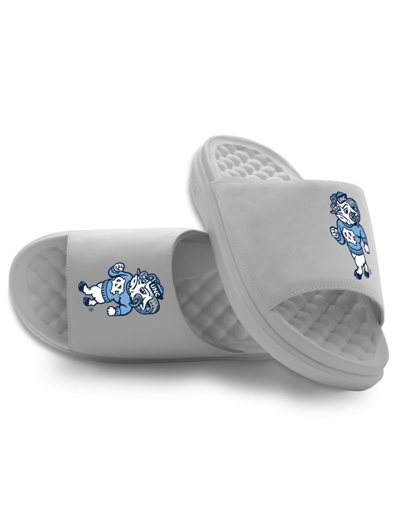 Unisex ISlide Gray North Carolina Tar Heels Mascot Motive Slide Sandals