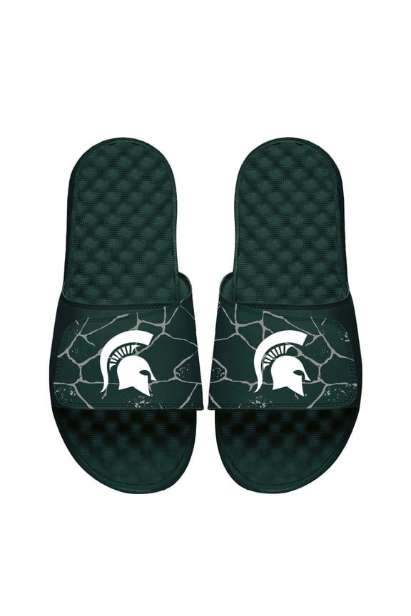 Unisex ISlide Green Michigan State Spartans Shattered Slide Sandals