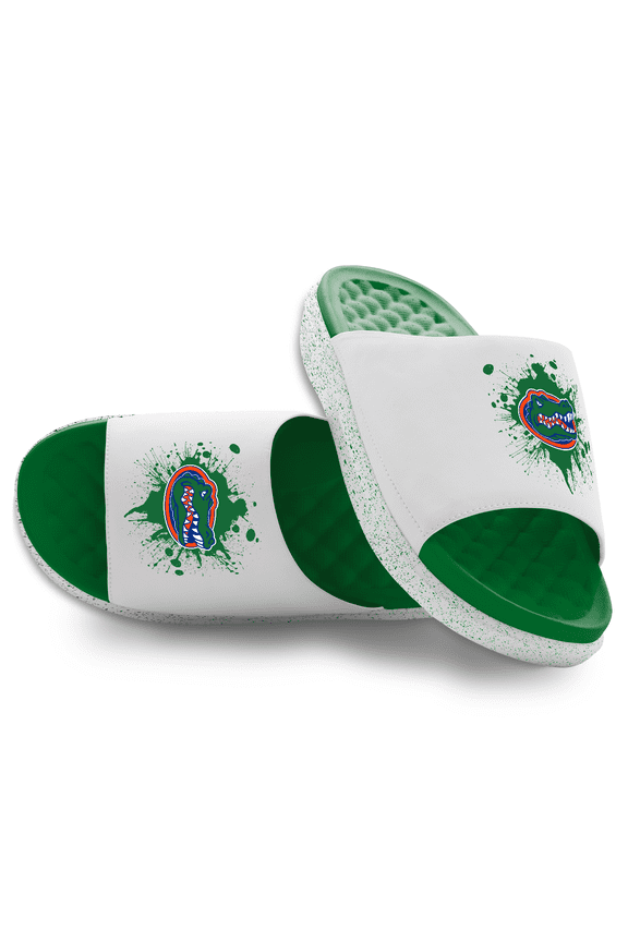 Unisex ISlide  Green/White Florida Gators Centered Logo Splat Motive Slide Sandals