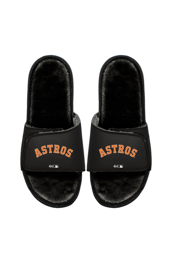 Unisex ISlide Houston Astros Logo Fur Slide Sandals