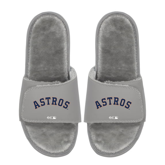 Unisex ISlide Houston Astros Logo Fur Slide Sandals