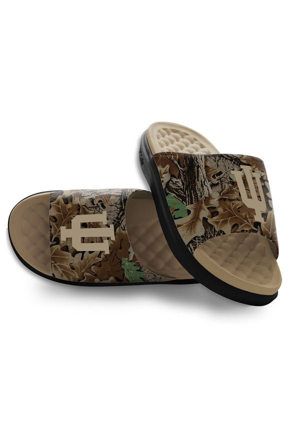 Unisex ISlide Indiana Hoosiers RealTree Advantage Camo Motive Slide Sandals