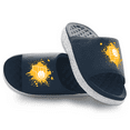 thumbnail image 1 of Unisex ISlide Indiana Pacers Centered Logo Splat Motive Slide Sandals, 1 of 3