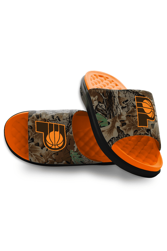 Unisex ISlide Indiana Pacers RealTree Advantage Camo Motive Slide Sandals