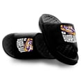 thumbnail image 1 of Unisex ISlide Joe Burrow Black LSU Tigers Collage Motive Slide Sandals, 1 of 5