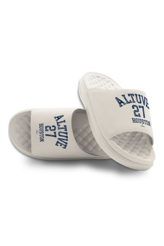 Unisex ISlide Jose Altuve Name & Number Stack Motive Slide Sandals