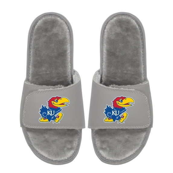 Unisex ISlide Kansas Jayhawks Logo Fur Slide Sandals