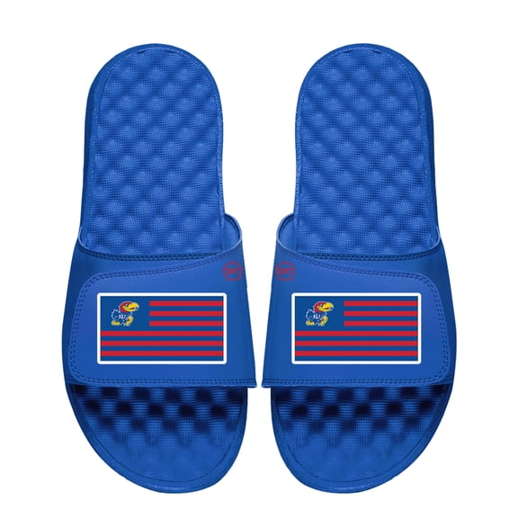Unisex ISlide Kansas Jayhawks Team Flag Slide Sandals