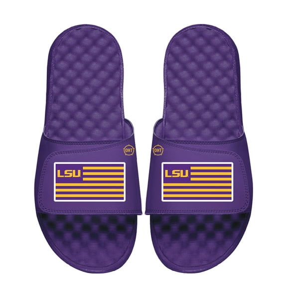 Unisex ISlide LSU Tigers Team Flag Slide Sandals
