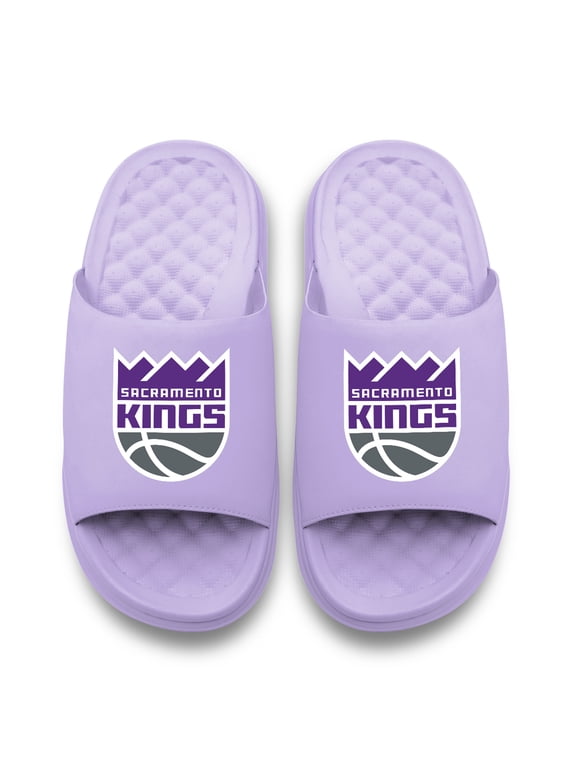 Unisex ISlide Lavender Sacramento Kings Bubble Motive Slide Sandals