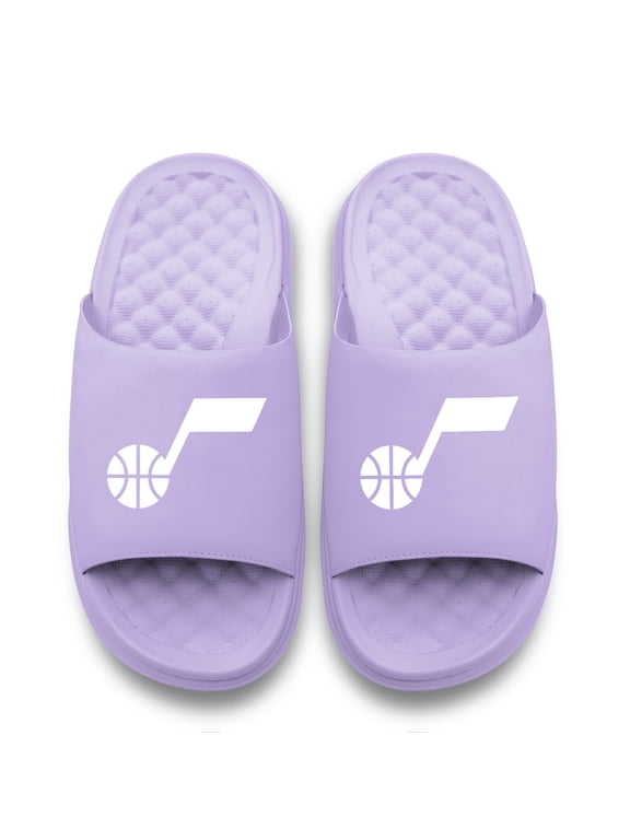 Unisex ISlide Lavender Utah Jazz Bubble Motive Slide Sandals