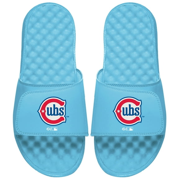 Unisex ISlide Light Blue Chicago Cubs Alternate Logo Slide Sandals