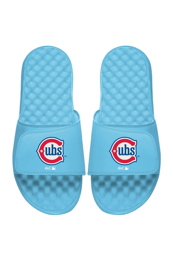 Unisex ISlide Light Blue Chicago Cubs Alternate Logo Slide Sandals