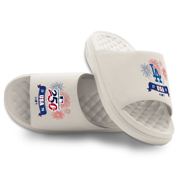Unisex ISlide Los Angeles Dodgers USA 1776 Motive Slide Sandals