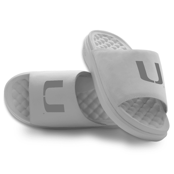 Unisex ISlide Miami Hurricanes Tonal Logo Motive Slide Sandals