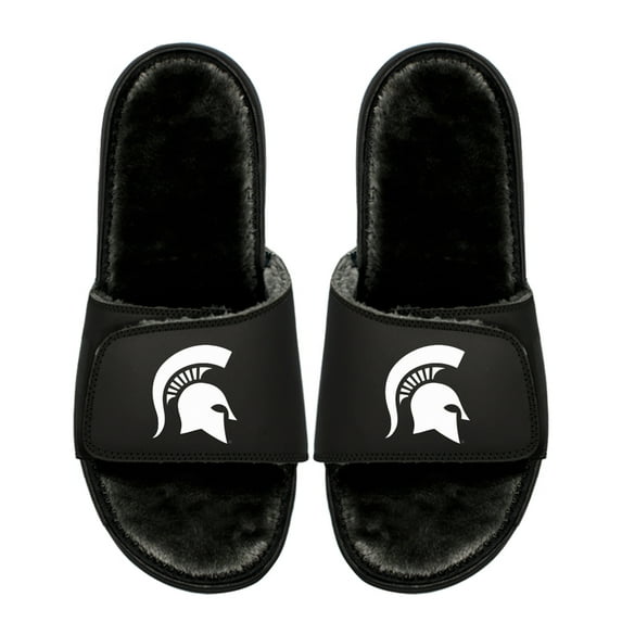 Unisex ISlide Michigan State Spartans Logo Fur Slide Sandals
