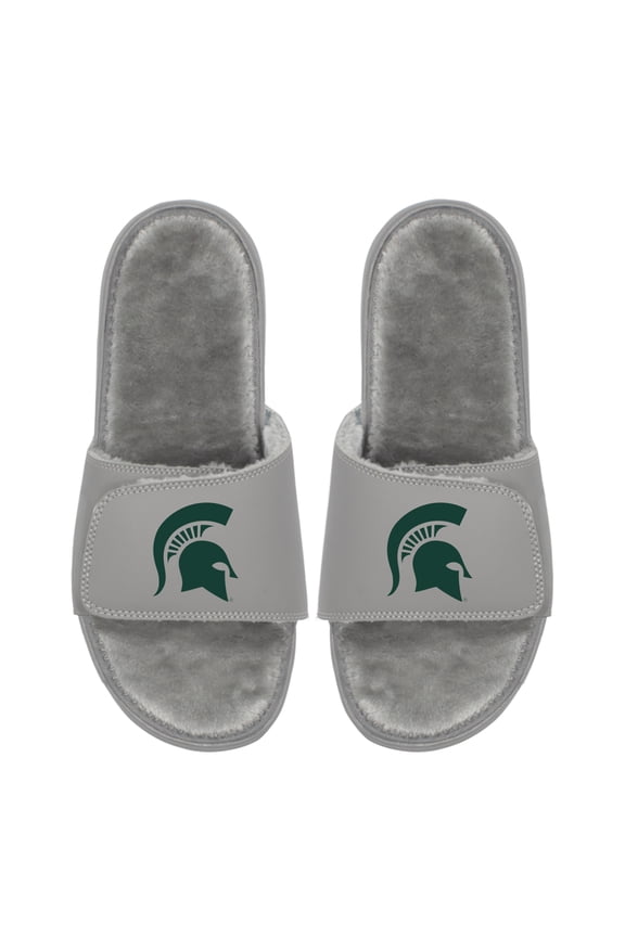 Unisex ISlide Michigan State Spartans Logo Fur Slide Sandals