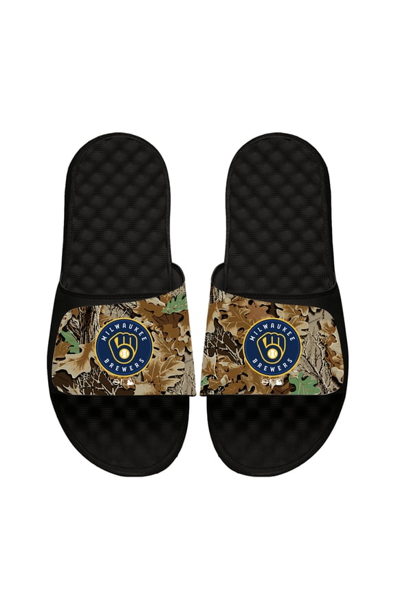 Unisex ISlide Milwaukee Brewers RealTree Slide Sandals