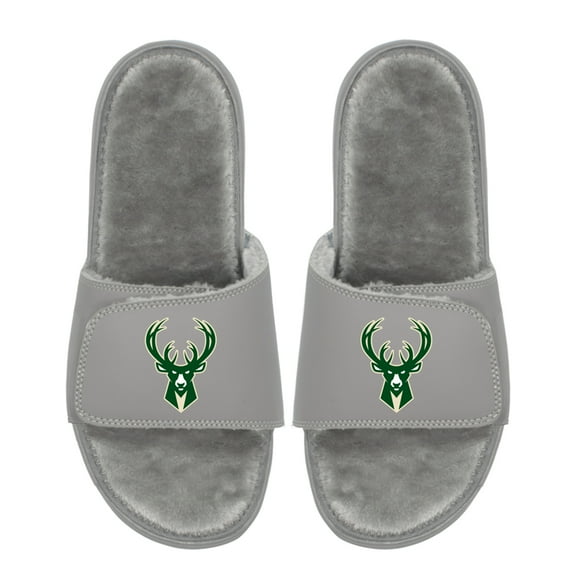 Unisex ISlide Milwaukee Bucks Logo Fur Slide Sandals