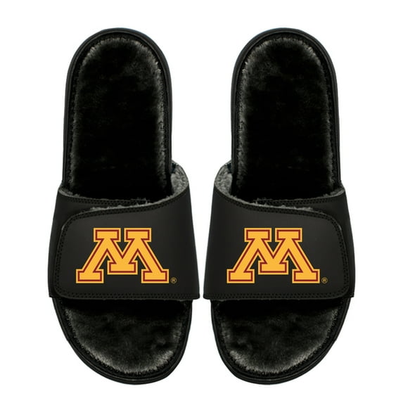 Unisex ISlide Minnesota Golden Gophers Logo Fur Slide Sandals