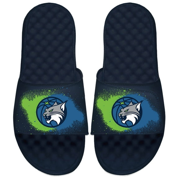 Unisex ISlide Minnesota Lynx Spray Paint Slide Sandals