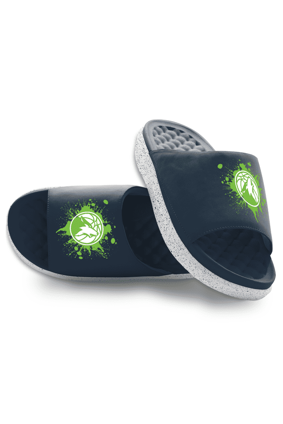Unisex ISlide Minnesota Timberwolves Centered Logo Splat Motive Slide Sandals