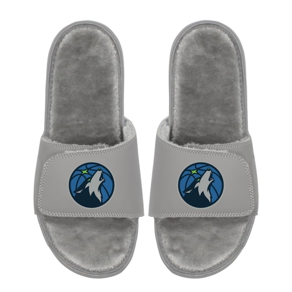 Unisex ISlide  Minnesota Timberwolves Logo Fur Slide Sandals