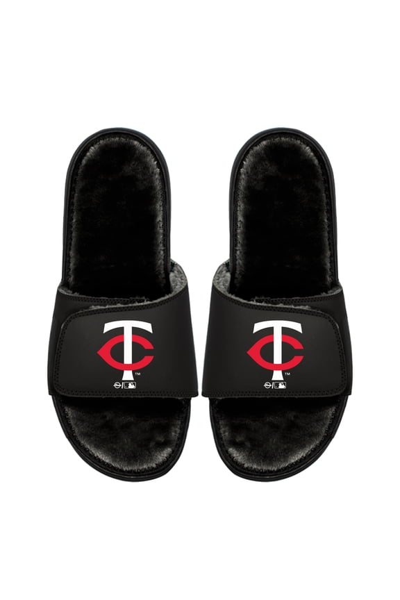 Unisex ISlide  Minnesota Twins Logo Fur Slide Sandals