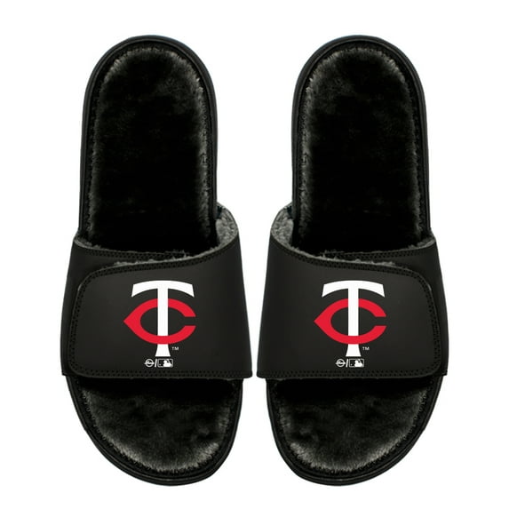 Unisex ISlide Minnesota Twins Logo Fur Slide Sandals