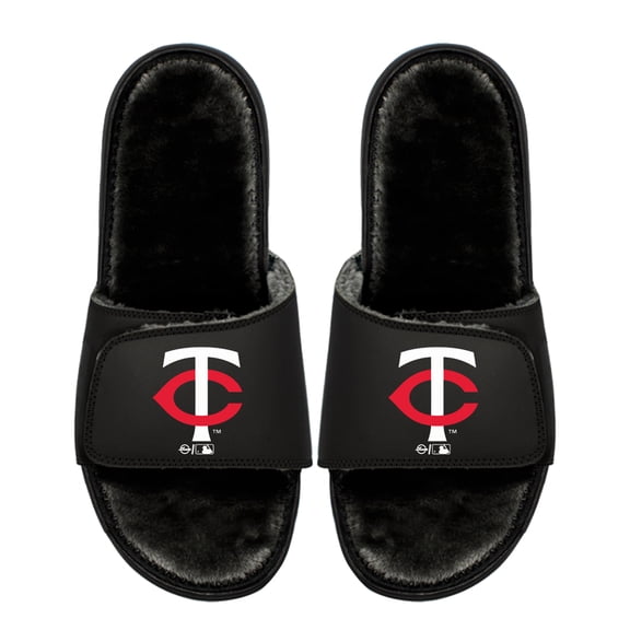 Unisex ISlide Minnesota Twins Logo Fur Slide Sandals