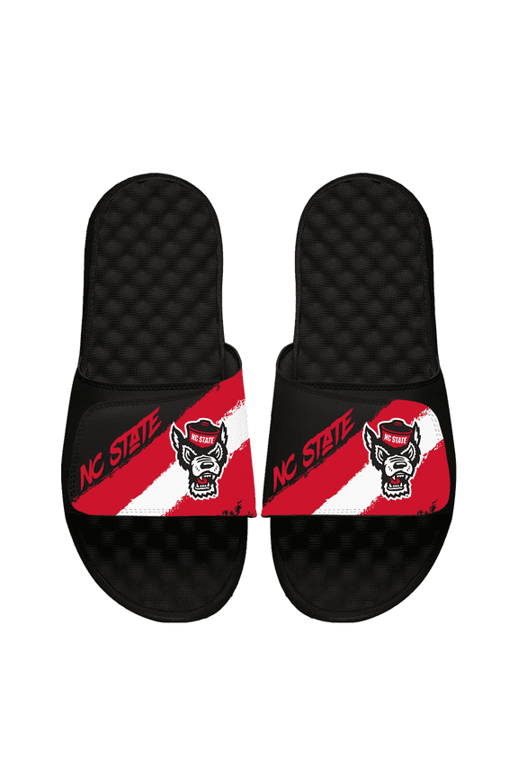 Unisex ISlide NC State Wolfpack Paint Stripes Slide Sandals