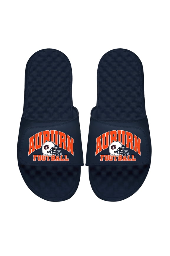 Unisex ISlide Navy Auburn Tigers Football Varsity Slide Sandals