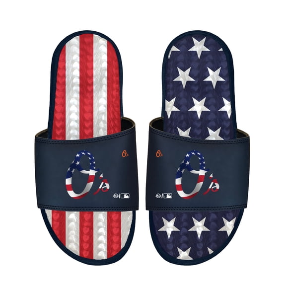 Unisex ISlide Navy Baltimore Orioles Americana Gel Slide Sandals