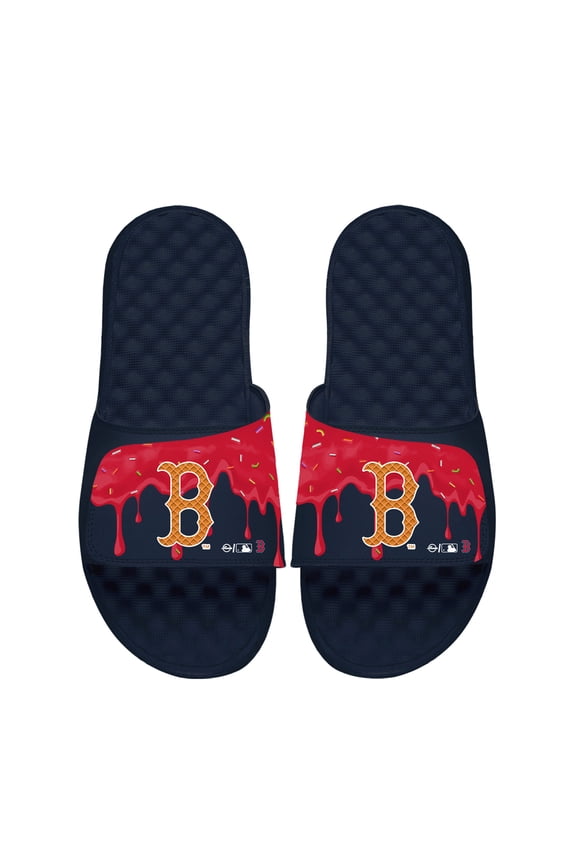 Unisex ISlide Navy Boston Red Sox Ice Cream Drip Slide Sandals